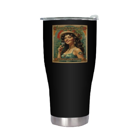 Joyful consumption marijuana Stainless Steel Tumblers