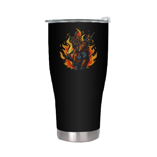 Japanese Samurai Stainless Steel Tumblers