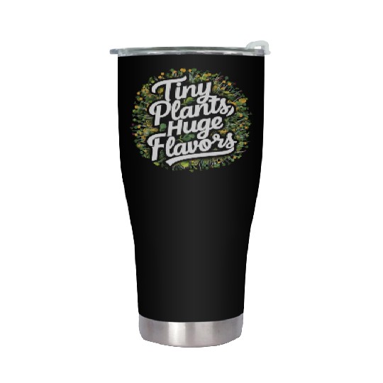 Vegan Agriculture Growing Sprouts Vegetables Stainless Steel Tumblers