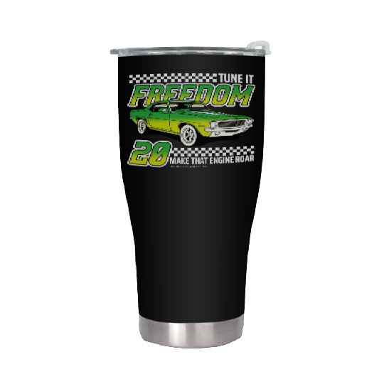 Racing OLD car illustrated | muscle car Stainless Steel Tumblers