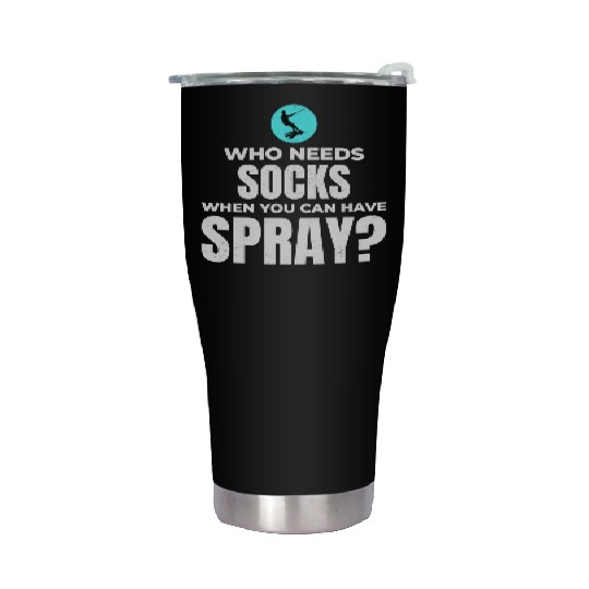 Barefoot Water Skiing Extreme Sports Barefooting Stainless Steel Tumblers