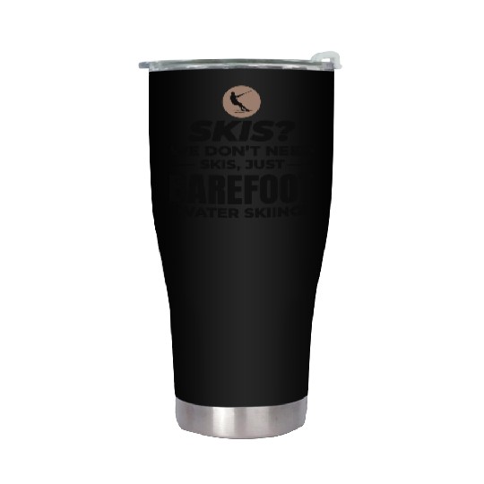Barefoot Water Skiing Extreme Sports Barefooting Stainless Steel Tumblers