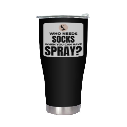 Barefoot Water Skiing Extreme Sports Barefooting Stainless Steel Tumblers