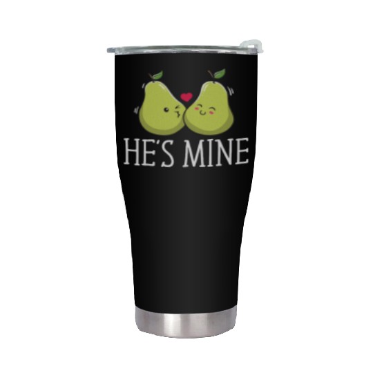 Hes Mine Funny Bride Humor Future Wife Wedding Pun Stainless Steel Tumblers