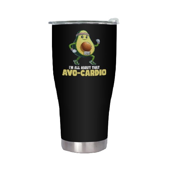 All About That Avo-Cardio Fun Run Stainless Steel Tumblers