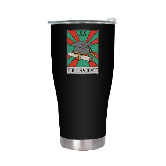 The Graduate - Funny Tarot Card Stainless Steel Tumblers