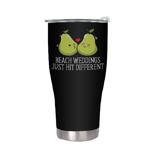 Beach Weddings Just Hit Different Wedding Party Stainless Steel Tumblers