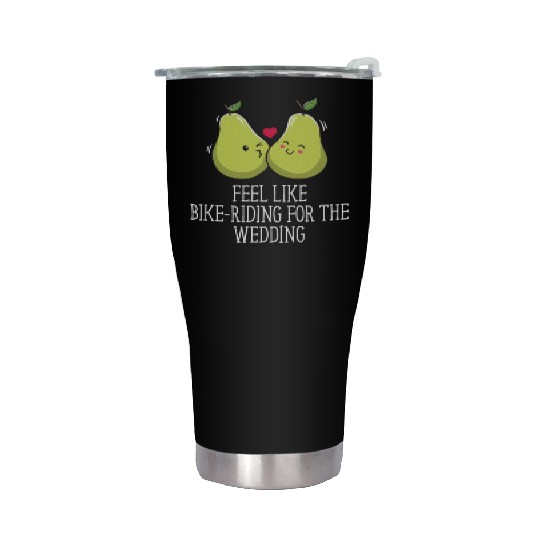 Feel Like Bike Riding for Wedding Engagement Stainless Steel Tumblers