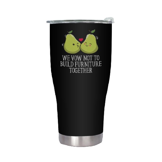 Vow Not to Build Furniture Together Funny Wedding Stainless Steel Tumblers