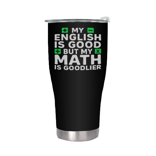 Funny Math Teacher Mathematician Stainless Steel Tumblers