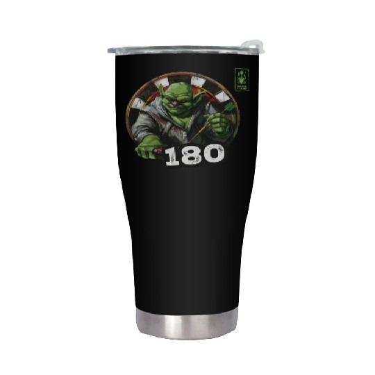 Darts 180 Green Game Champ Dart - Dart Team Stainless Steel Tumblers