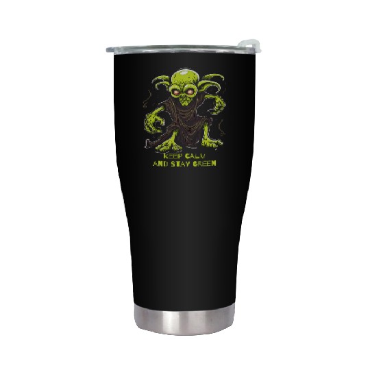 Keep Calm and Stay Green Goblin Stainless Steel Tumblers