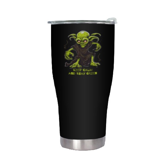 Keep Calm and Stay Green Goblin Stainless Steel Tumblers