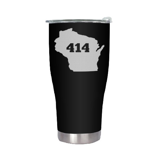 Wisconsin 414 Area Code Stainless Steel Tumblers