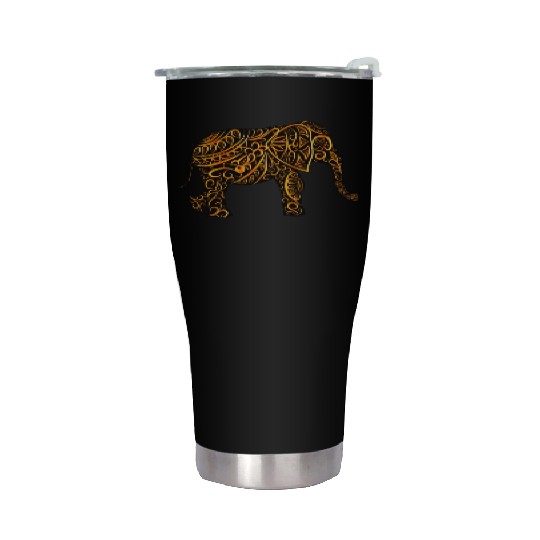 Elephant warm,African Elepha, Africa Elepha Stainless Steel Tumblers