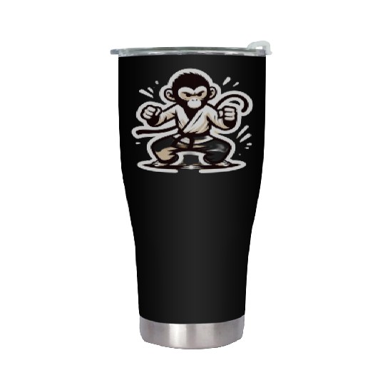 Kungfu Monkey I Stainless Steel Tumblers