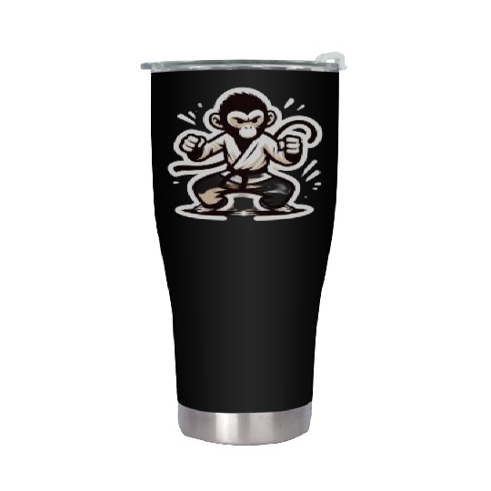 Kungfu Monkey I Stainless Steel Tumblers