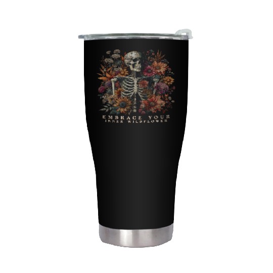 Cottagecore Embrace Your Inner Wildflower Stainless Steel Tumblers