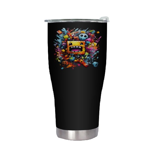 geometry dash Stainless Steel Tumblers