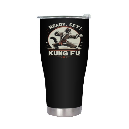 Kung Fu Chinese Kung Fu Asian Kung Fu Self defense Stainless Steel Tumblers
