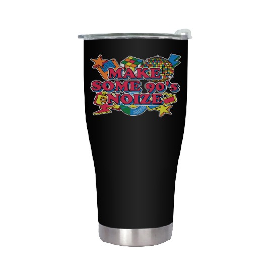 90s Cool 1990 Chill Retro Vintage Music Stainless Steel Tumblers