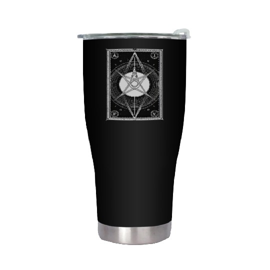 Tarot Card Reader Astrology Occult Mystical Stainless Steel Tumblers