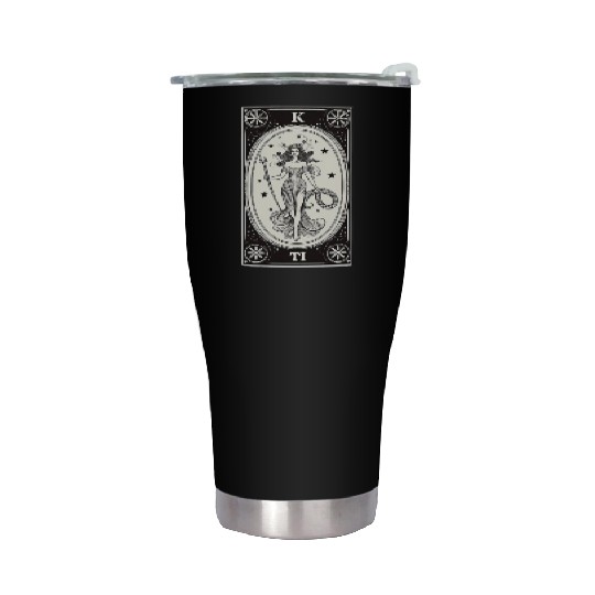 Themis Tarot Card Astrology Occult Mystical Stainless Steel Tumblers