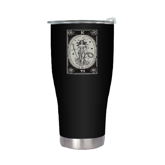 Themis Tarot Card Astrology Occult Mystical Stainless Steel Tumblers