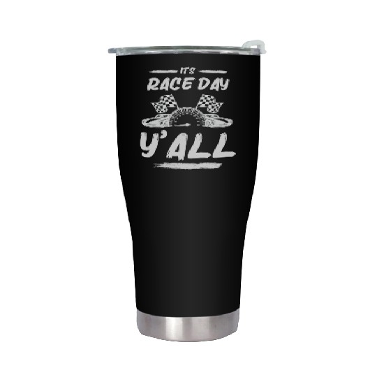 Race Day Car Raceday Trackday Fun Motosports Fan Stainless Steel Tumblers