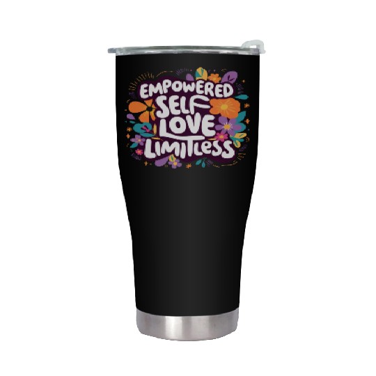 girls power self-love limitless Stainless Steel Tumblers