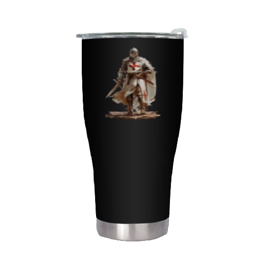 German crusader - Knight templar - Child of God Stainless Steel Tumblers