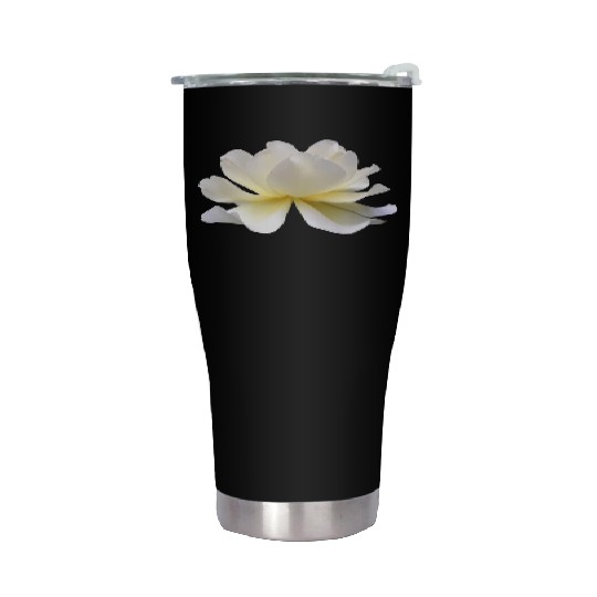 Lotus rose white flower Stainless Steel Tumblers