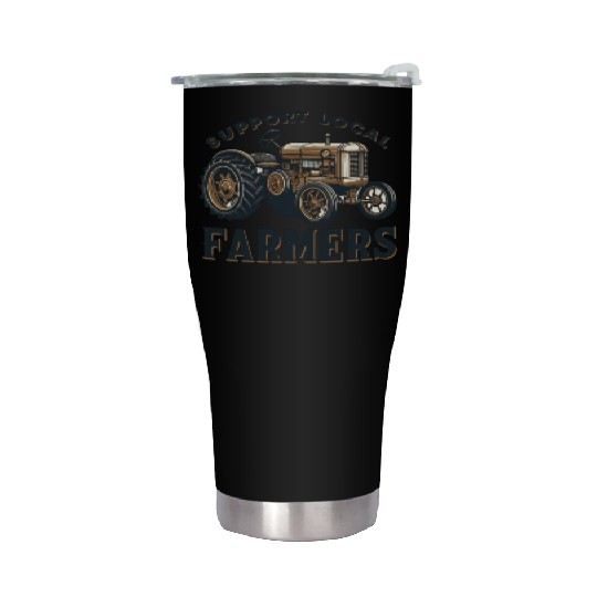 Farmers Market Farmer Agriculture Farming Food Stainless Steel Tumblers