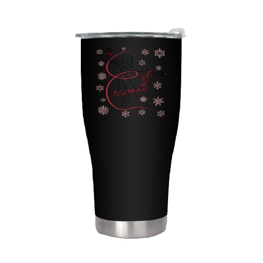 The Nutcracker Ballet and Clara Christmas Holiday Stainless Steel Tumblers