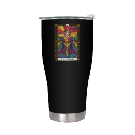 Gay Pride The Star Tarot Card, LGBTQ Tarot Card Stainless Steel Tumblers