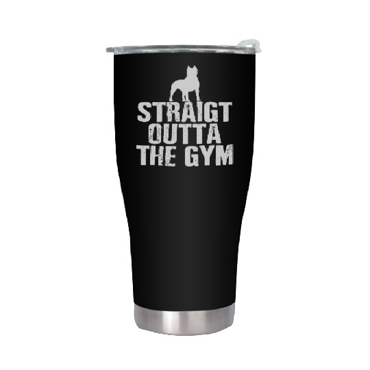 Pitbull Gym Power and Grace Athletic Design Stainless Steel Tumblers