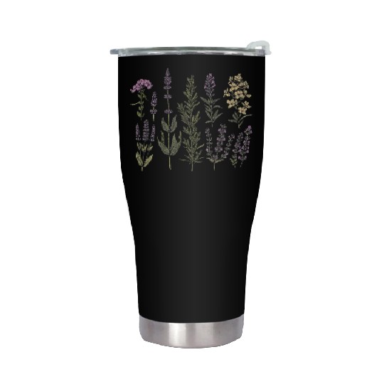 Spring Flower Girl Floral Lavender Flowers Summer Stainless Steel Tumblers