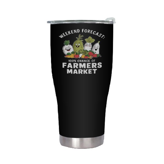 Farmers Market Farmer Agriculture Farming Food Stainless Steel Tumblers