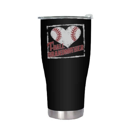 Baseball Grandma Grandmother Grandparents Day Stainless Steel Tumblers