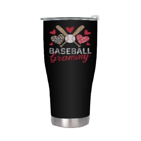 Baseball Grandma Grandmother Grandparents Day Stainless Steel Tumblers
