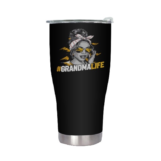Baseball Grandma Grandmother Grandparents Day Stainless Steel Tumblers