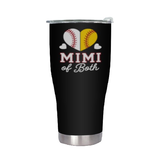 Baseball Grandma Grandmother Grandparents Day Stainless Steel Tumblers