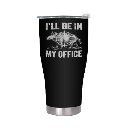 Boar Hunting Funny Wild Hog Hunter Stainless Steel Tumblers