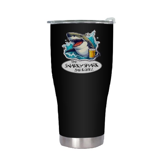 The Snarky Shark Bar & Grill Stainless Steel Tumblers