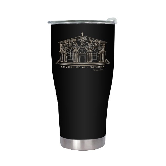 Jerusalem Church Nations Drawing Stainless Steel Tumblers