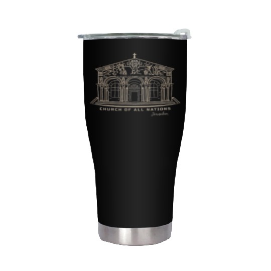 Jerusalem Church Nations Drawing Stainless Steel Tumblers