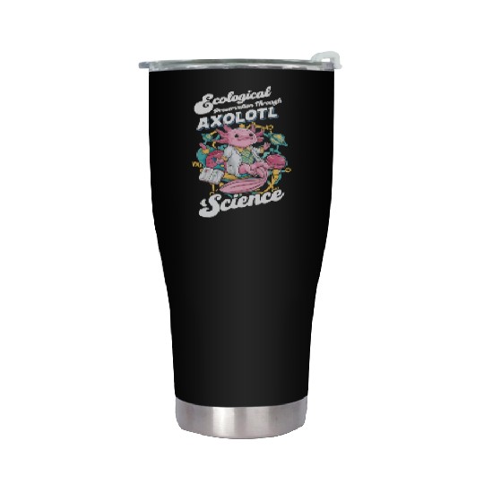 Axolotl Science Teacher Mexican Salamander Stainless Steel Tumblers
