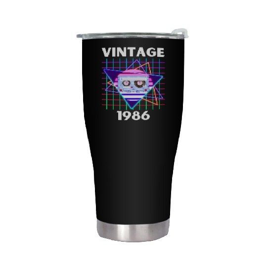 VINTAGE 1986 Stainless Steel Tumblers