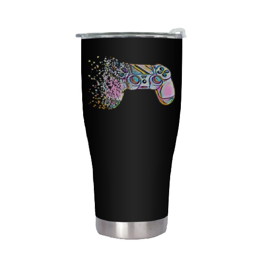 Retro Video Game Controller Clothing Stainless Steel Tumblers