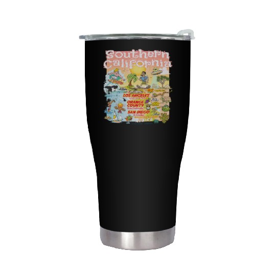 Southern California Paradise Stainless Steel Tumblers